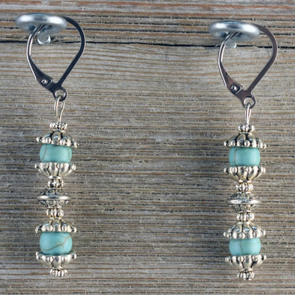 Turquoise Necklace & Earring Set - Picture 2 of 4